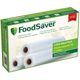 FoodSaver T010-00150-001 11-Inch-by-18-Foot Bag Material Roll, 3 Pack