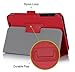 [Corner Protection] ASUS MeMo Pad 7 ME 176CX Case Cover, FYY Premium Soft Folio Leather Case for ASUS MeMo Pad 7 ME 176CX Red (With Auto Wake/Sleep Feature)