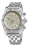 Breitling Men's AB011011/G684 Chronomat B01 Silver Chronograph Dial Watch