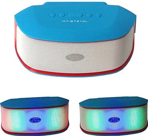 BraveGo -Wireless Portable Sport Bluetooth Speaker Color Flash LED Light KTV Disco Stage Effect (Blue 2)