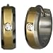 Gold Tone Stainless Steel Cubic Zirconia Huggie Hoop Earrings