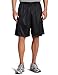 Soffe MJ Mens Long Polyester Mini-Mesh Short, Black, Large