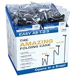 10-Piece Standard Folding Cane Display - 5 pcs each Black, Bronze