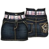 Baby Phat Women's High Waisted Contrast Mini Skirt