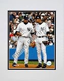 Alex Rodriguez and Derek Jeter Vertical / Pinstripes Double Matted 8 X 10 Photograph (Unframed)