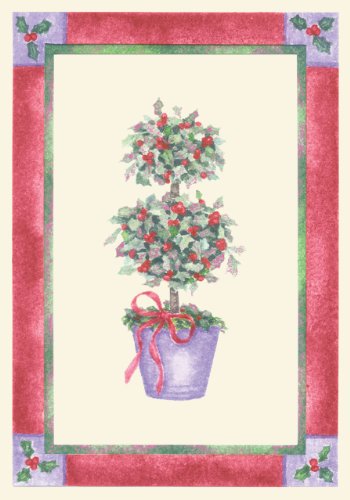 Holly Topiary Holiday Boxed Cards (Christmas Cards, Holiday Cards, Greeting Cards)