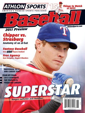 Josh Hamilton unsigned Athlon Sports 2011 MLB Baseball Preview Magazine- Texas Rangers Cover