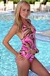Women's Swimsuit Separate by Blue Sky Swimwear Halter Babydoll Swim Top