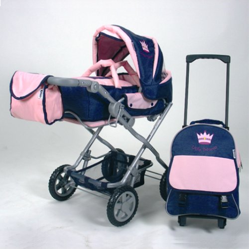 Childrens Toyshop  Spielwaren : Knorr 61499 - Knorr 61499 - Kombipuppenwagen Luke mit Trolley