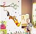 1 X ZooYoo Cartoon Winnie the Pooh and Friends Wall Decal Stickers For Kids Bedroom Nursery Room - Small Size - 19.68