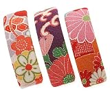 L. Erickson USA Rectangle Volume Barrette - Akita Vintage Kimono Print