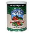 Cafe Altura Organic Coffee, French Roast, Ground, 12-Ounce Can (Pack of 3)