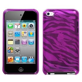 Flexi Soft Gel Skin Case for Apple iPod Touch 4th Generation - Zebra Print (Hot Pink) by 