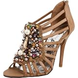 Naughty Monkey Womens Last Look Open-Toe Pump