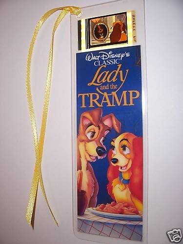 LADY AND THE TRAMP movie film cell bookmark memorabilia collectible disney animation
