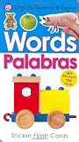Bilingual Sticker Flash Cards Words