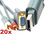 Neewer New High Definition HDTV AV HD VGA Cable for Xbox 360 *Qty: 20*