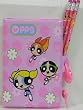 Super Cute Powerpuff Girls Pink Diary with Lock & Pencils