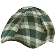 Men's Wool Blend Winter Duck Bill Curved Ivy Cabby Driver Plaid Hat Cap Green M/L