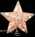 Lighted Silver Scrolling Wire Star Christmas Tree Topper - Clear Lights