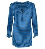 Michael Stars Maternity Heather Stripe Henley