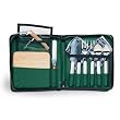 Classico Deluxe Hunter Green Pack With Purple Grapes Napkins Wine & Cheese Deluxe Service