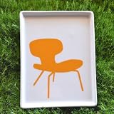 Ceramic Plate - Eames Molded Plywood Chair 1946