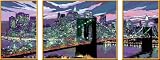 Ravensburger 28951 - Skyline von New York - Malen nach Zahlen Premium Triptychon, 100 x 40 cm - Ravensburger