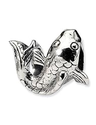 Sterling Silver Reflections Fish Bead. Compatible with Most Brands