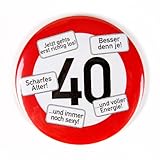 ORIGINAL VERKEHRSSCHILD BEGINN ZONE 40 zum Geburtstag als