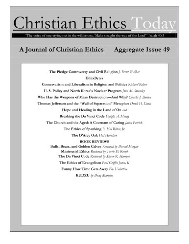 Christian Ethics Today, Issue 49