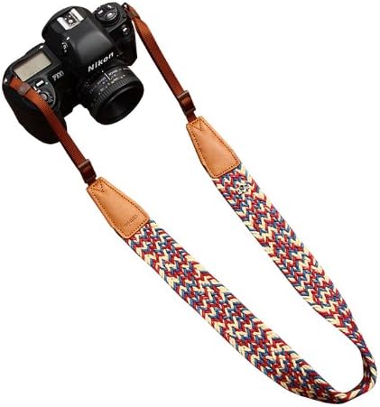 Colorful! Cotton Braided Span/leather Universal Camera Shoulder Neck Strap 8782-1