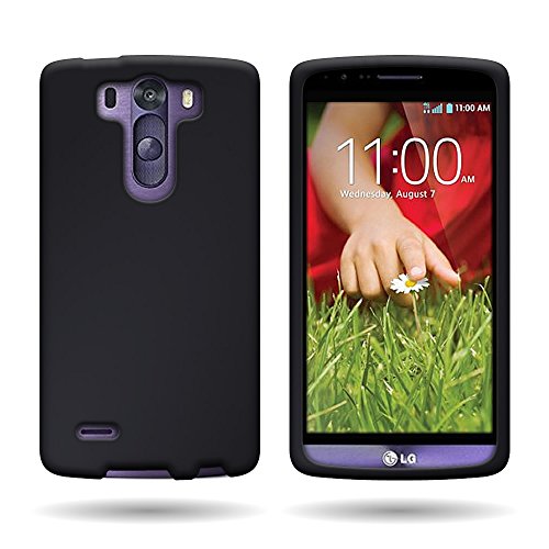LG G3 Vigor Case by [Ultra Slim Fit] Rubber [Black] Protective Hard Case for LG G3 Vigor - Black