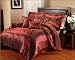 7 PC ELEGANT COMFORTER SET W/ EMBROIDERED FLORALS AND MATCHING DEC. PILLOWS BLACK, KING