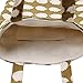 Caixia Women's Cotton Cute Hedgehog Print Canvas Tote Shopping Bag Khaki