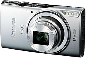 Canon IXUS 275 HS 20.2 MP Point and Shoot Camera (Silver) with 12x Optical Zoom, Memory Card and Camera Case