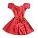 Apparel : Wild Mango - Girls Cheesecloth Dress, Coral