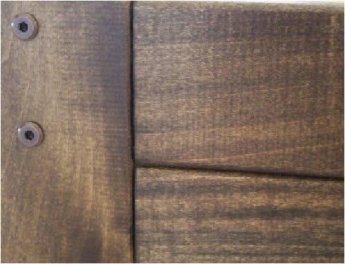 Santa Cruz Twin Size Platform Bed (Rustic Walnut)