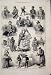 1873 Vienna Postman Cart Police Monk Coachman Sketches