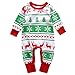 Baby Boys Girls Long Sleeve Christmas Snowflake Reindeer Print Romper (80 (6-12M), Green)