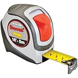 Starrett Exact Plus KTXP106-16ME-N ABS Plastic Case Silver Grey Measuring Pocket Tape, English/Metric Graduation Style, 16' (5m) Length, 1.06" (26.9mm) Width, 0.0625" Graduation Interval