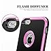 iPhone 6 Case, LoHi [Heavy Duty] Apple iPhone 6 Bumper case Armor Hybrid [Dual Protection] [Raised Lip] Shock Absorption Anti-scratch Back Cover for iPhone 6 Case(Pink)