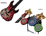 Protective skins for Guitar Hero 4 "World Tour" Guitar and Drum Set - fits Xbox 360, PS3, PS2 - RAGD