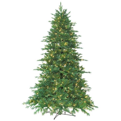 9 ft. x 64 in. - Redford Fir - 5554 Realistic Molded Tips - 900 Clear Mini Lights - Barcana Artificial Christmas Tree