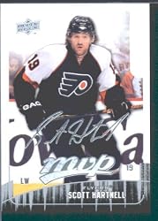 2009 /10 Upper Deck MVP Hockey Card # 83 Scott Hartnell Flyers Mint Condition - Shipped In Protective ScrewDown Display Case!