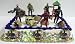 Hard to Find GI Joe 15 Piece Action Figure Birthday Cake Topper Set Featuring 5 Random GI Joe Army Figures, Military Lookout, Various Weapons, Bunkers, Army Jeep, Compass and More