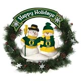 NCAA Oregon Ducks Team Snowman Wreath 20