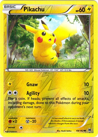 Pokemon - Pikachu (48/162) - XY BREAKthrough - Reverse Holo
