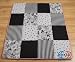 Boutique Beautiful Black White Flower & Dot 13PCS CRIB BEDDING SET Boutique Beautiful Black White Flower & Dot 13PCS CRIB BEDDING SET