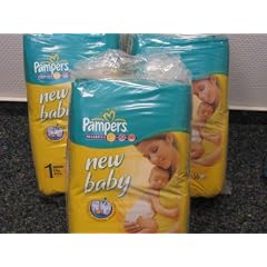 112 Pampers Windeln, New Baby, New Born, Gr.1, 2-5 kg, mit Urin-Indikator (2x56)